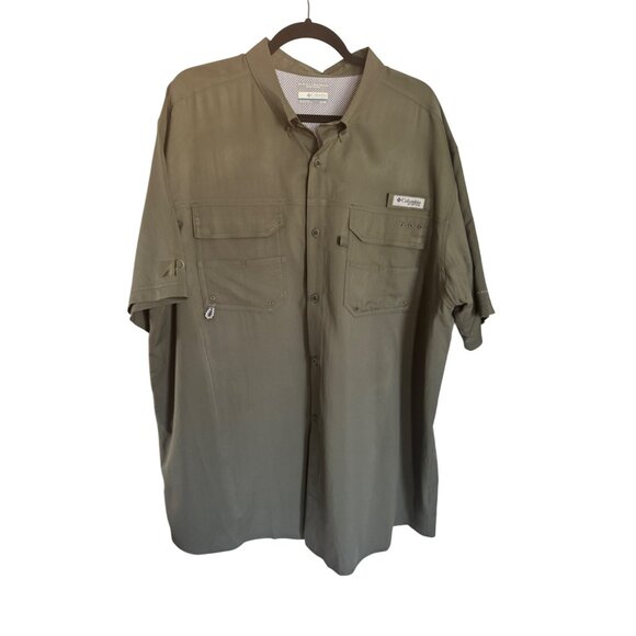 Columbia XL Mens Fishing Shirt PFG Omni-Shield Button-Up - Picture 13 of 16